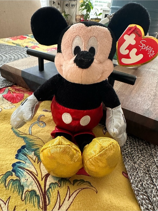 Ty Other - Mickey Mouse TY sparkle Plush - Black, Red, Yellow, Silver